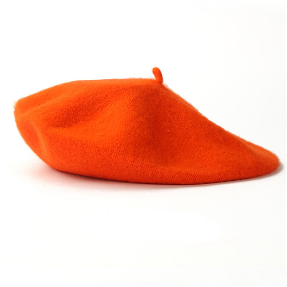 Women Wool Berets French Artist Style Spring Autumn Beanie Hat Retro Plain Beret Solid All Matched Caps Elegant Lady Street Caps
