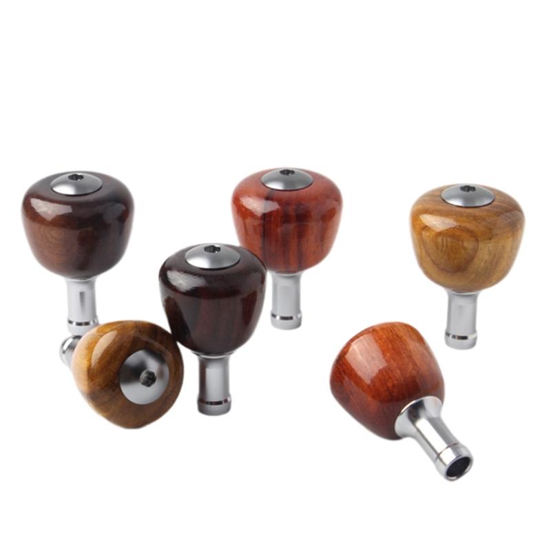 Fishing Rocker Fishing Reel Part Rocker Arm Solid Wood Fishing Reel Handle Arm Knob Fishing Reel Handle Knob Replacement
