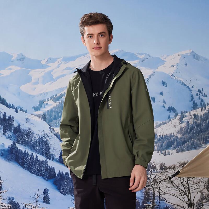 Jeep Men's 2025 Autumn Hooded Casual Jacket