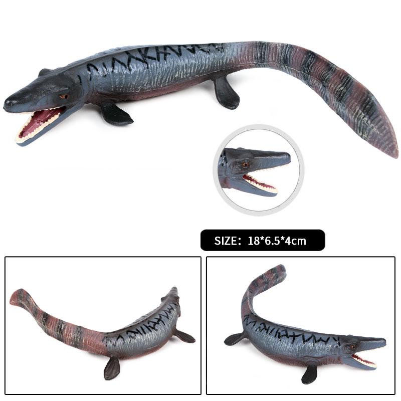 Oenux New Sealife Animals Model Prehistoric Mosasaurus Liopleurodon Kronosaurus Action Figures Solid PVC Collection Toy Kid Gift