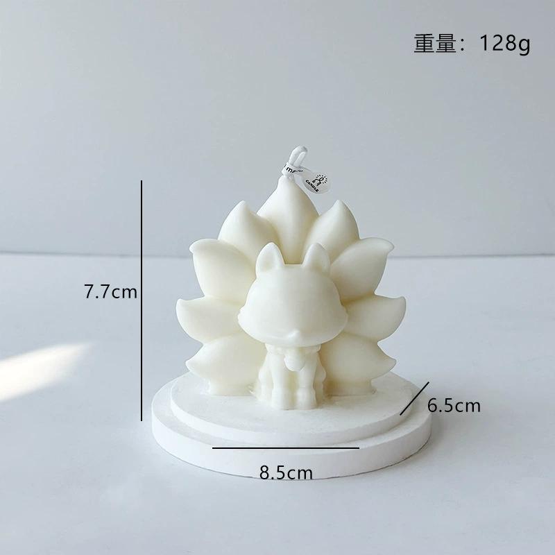 

1Pc Handmade Soy Wax Fox Scented Candle - Smokeless Aromatherapy Candle, Ins Style Home Decor & Birthday Gift ваниль