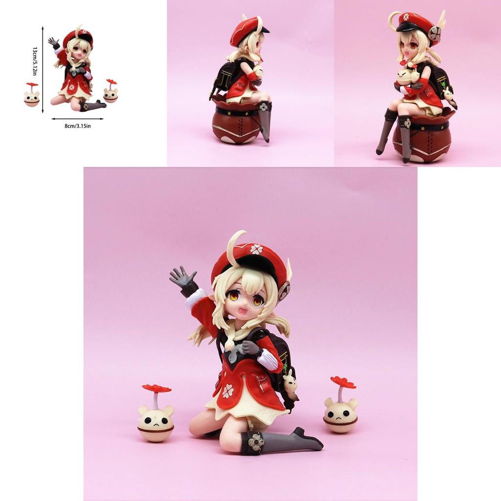 888 Brand Original God Klee Spark Knight Gk Klee Sitting And Standing Game Peripheral Collectible Model 11-13cm Pvc Figurine