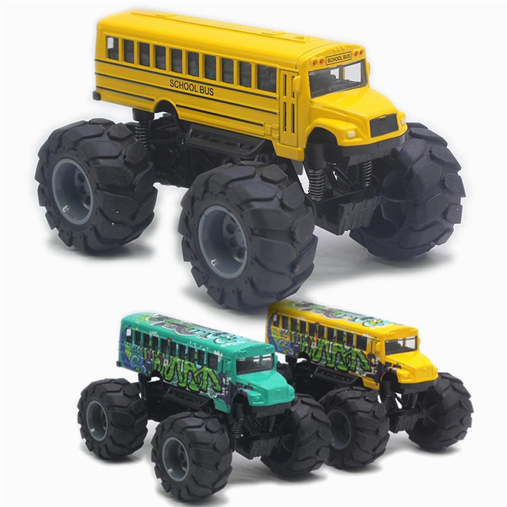 Portable Size Die Cast School Bus Toy Gift For Boys And Girls Toy Bus Toy Bus Toy Is Easy To Carry