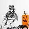 Halloween Animal Skeleton Plastic Bone Model Realistic Skeleton Crow Spider Rat Scorpion Figurine for Haunted Houses Graveyard Scenes Parties Decor