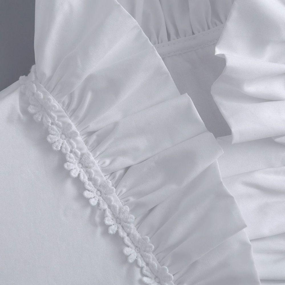 Ruffle Detachable Fake Collar White False Blouse Collar Simple Adjustable Neckline Female