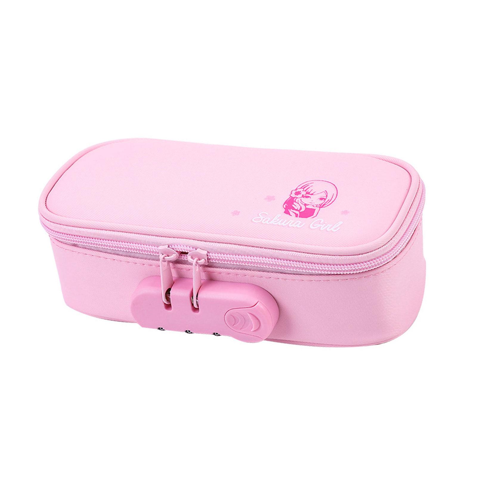 

Пенал большой вместимости с замком, 4 отделения, холщовые пеналы, многослойный органайзер для ручек, сумка для путешествий, косметичка 5