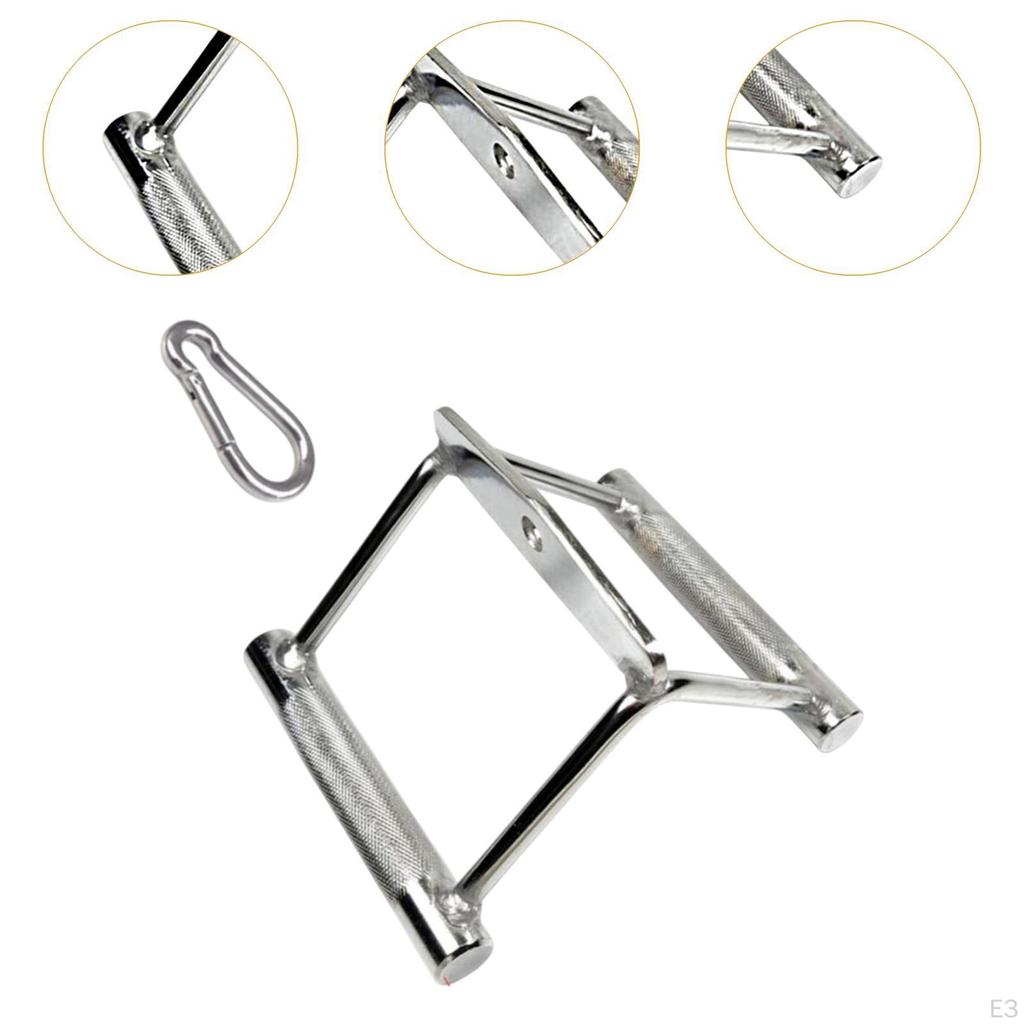 Dvojitá D rukojeť na kabel, těžká univerzální rukojeť na veslování v sedě pro kladkový systém tělo