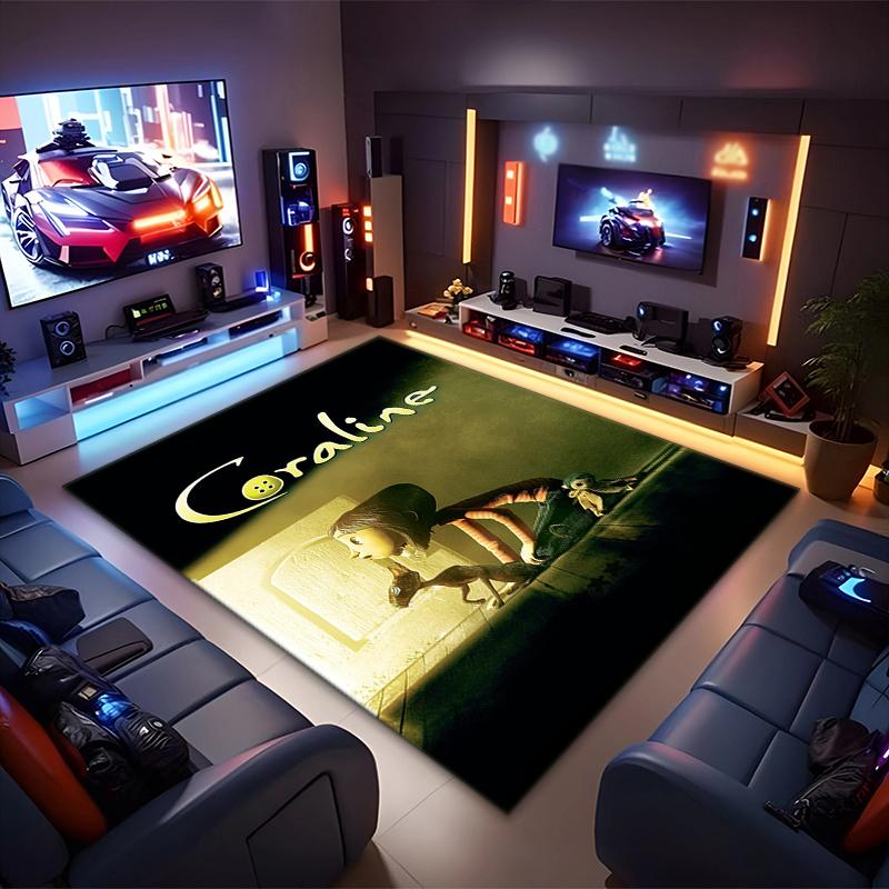 1PC Coraline Rug - Home Decoration Carpet For Living Room Bedroom Flooring Computer Chair Area Rug