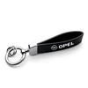 dajfhk1 1/2Pcs Car Styling Metal Leather Keychain Key Pendant Keyrings Gifts For Opel Mokka Corsa Meriva Zafira Astra J Car Wheel Hubcap