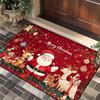 Christmas Doormat - Crystal Velvet Non-Slip Rug for Entryway, Bathroom, Festive Holiday Decor Holiday Welcome Mat