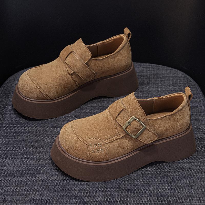 Women's Thick-soled Heightening Big-headed Shoes Are Small, Casual and Fashionable. Versatile