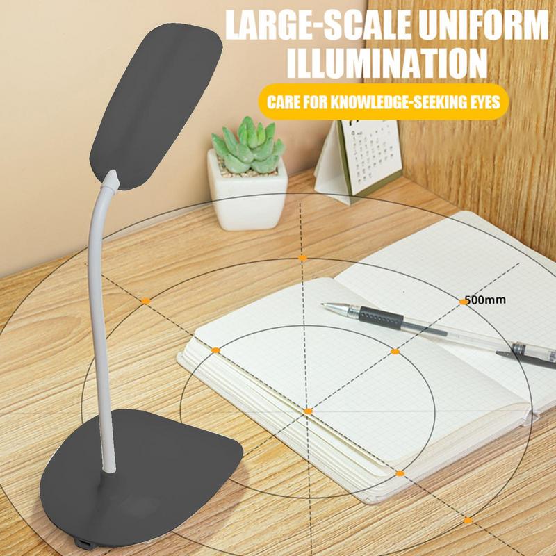 Lampa biurkowa LED z elastyczną szyjką gęsią, 3 tryby, przyjazna dla oczu lampa do nauki, mała lampa biurkowa, jasne światło nocne do niezbędnych rzeczy w akademiku