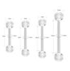 2-10 SZTUK 14G 16G Kolczyk Barbell Piercing Brwi Utrzymywacz Biżuteria Pierścień Języka Bioflex Plastikowy Przezroczysty Pierścień do Wargi Pępka Chrząstki 6-38mm