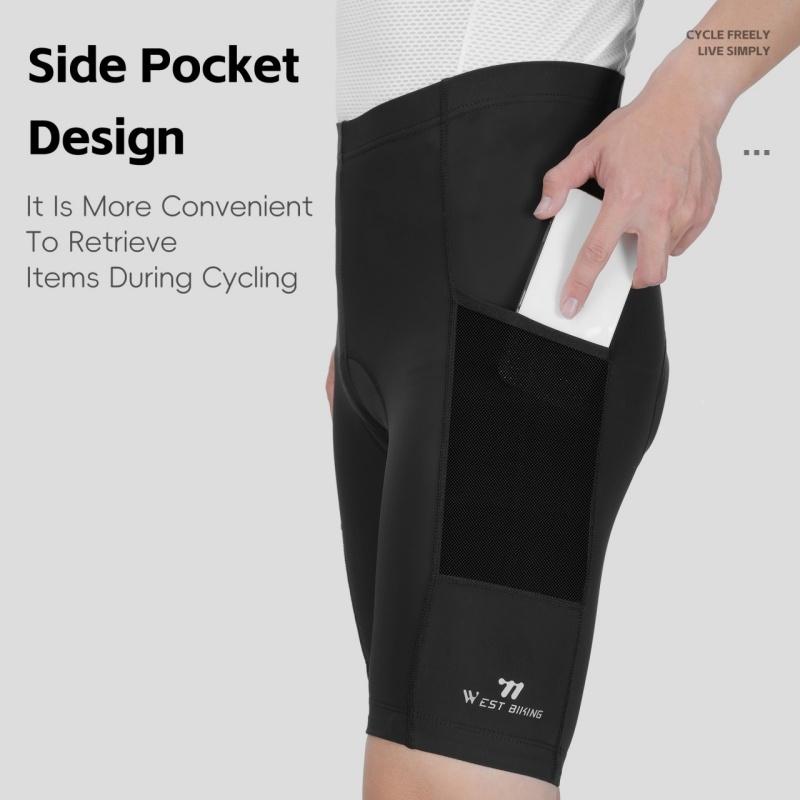 WEST BIKING Men's Cycling Shorts Breathable Sport Compression Elastic Tights Outdoor Sports Motorcycle Short Pants Equipment