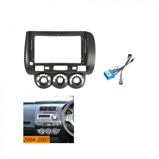 9'' for Honda Fit Jazz 2004~07 Car Radio Stereo Fascia Frame Panel Trim Harness