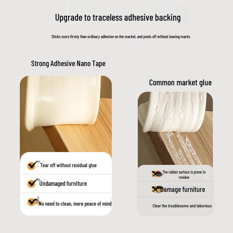 Soft Foam Edge and Corner Anti-Collision Protection Strip for Table, Window, Door, and Sill