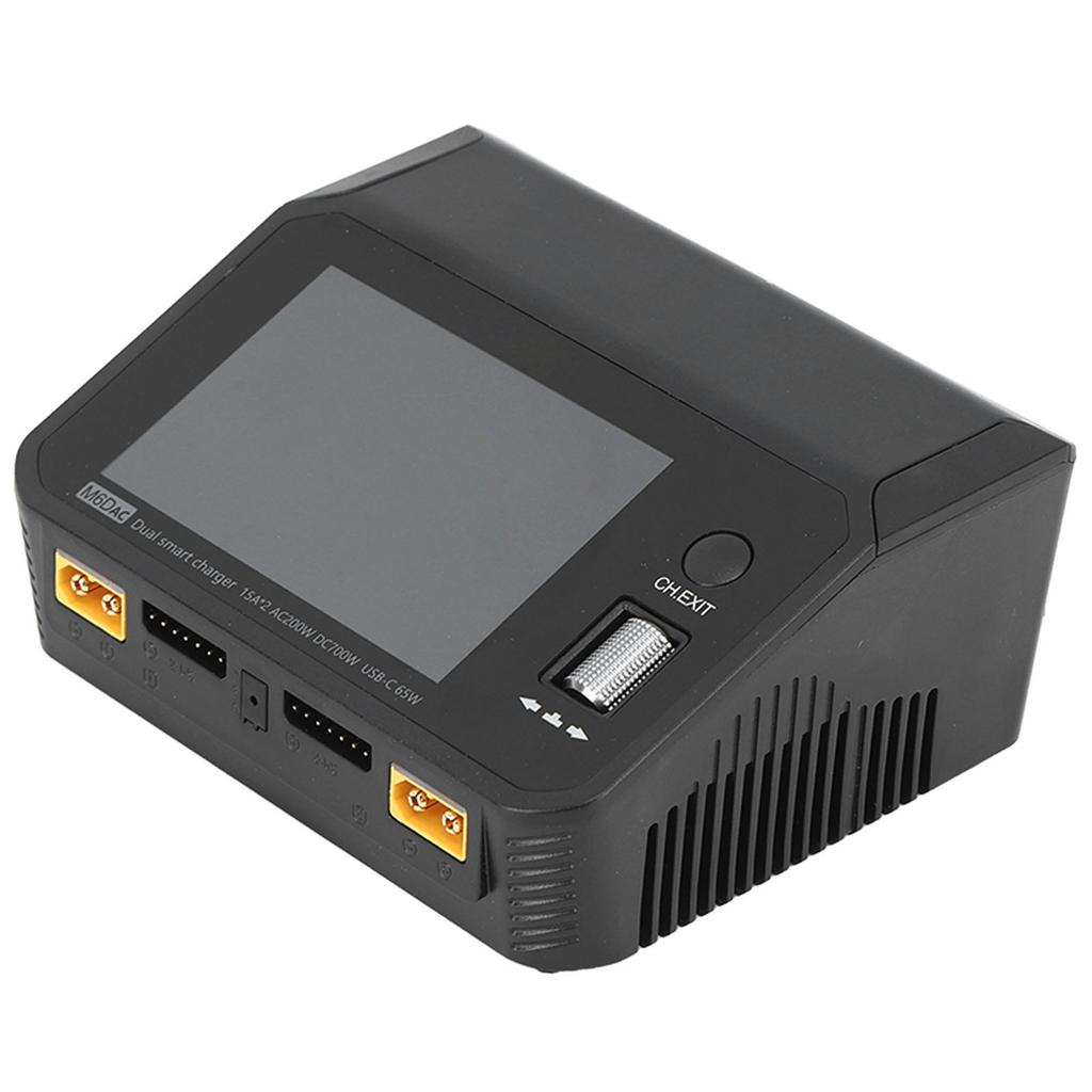 AC DC Balance Charger M6D 15A 1?6S Dual Channel Balance Charger for RC Car Battery