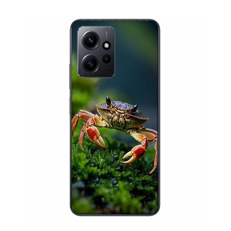 Unique Animal Crab Phone Case For Redmi 12 13C 12C 15C 9 10 10C Note 13 Pro Plus 14 15 Pro 9T 9C 9A TPU Soft Cover Clear Cell Ca