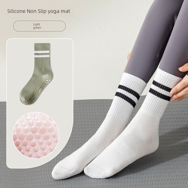 

Summer Pilates Professional Fitness Dance Yoga Socks Light green