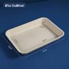 Abay Extra Large Khaki Deep Plastic Tea Cup Tray