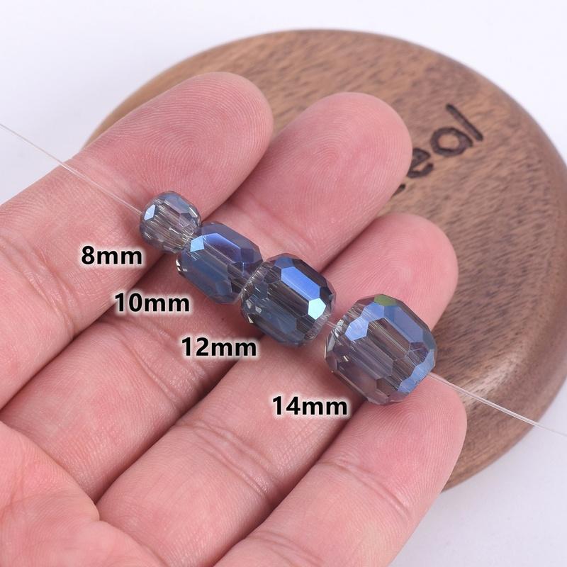10pcs Round 8mm 10mm 12mm 14mm Crystal Glass Faceted Loose Beads For Jewelry Making DIY Crafts Findings