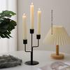 Romantic Candle Holder European Style Iron Candles Stand Long Candle Candlestick  Photo Props