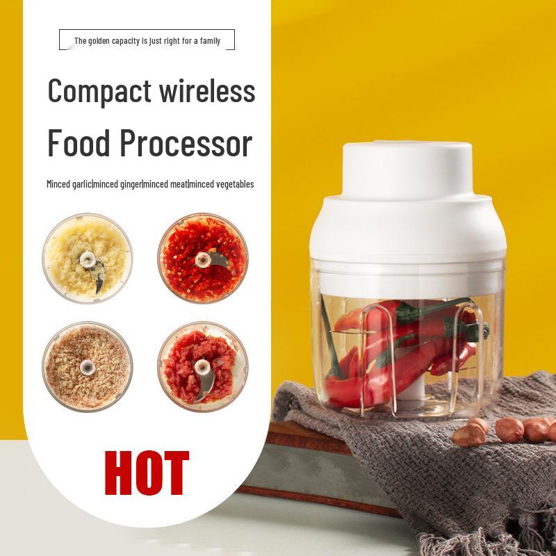 Electric Garlic Chopper & Meat Grinder: Garlic Press, Crusher, Masher, Mixer, Automatic Household Tool.