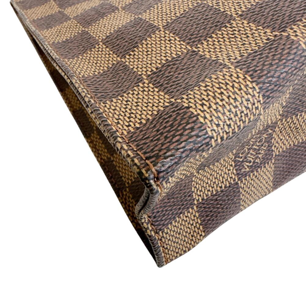 LOUIS VUITTON business bag Cosmetics Pouch Damier PVC coated canvas Poche Toilette 26 Limited Edition Clutch bag Brown PVC coated canvas Used