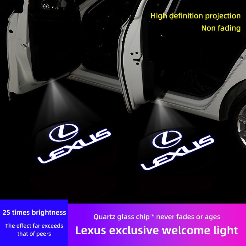 FDL4 Car HD Projector Door Light Welcome Lamps Accessories For Lexus F SPORT ES RX NX LS UX LM LX GX LC RZ IS CT GS RC HS SC TX LBX I