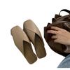 Summer new flat-bottomed comfortable soft-soled one-pedal lazy slippers trendy versatile temperament women's shoes
