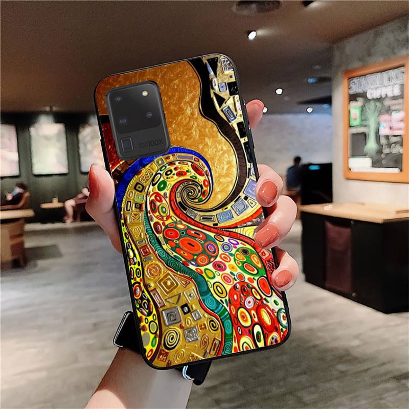 Klimt Kiss Phone Case for Samsung S20 lite S21 S10 S9 plus for Redmi Note8 9pro for Huawei Y6 cover