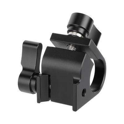 19MM Aluminum Rod Clamp & Rod Clamp Adapter With Ratchet Locking Knob for DSLR Camera/Monitor/Microphone Accessories