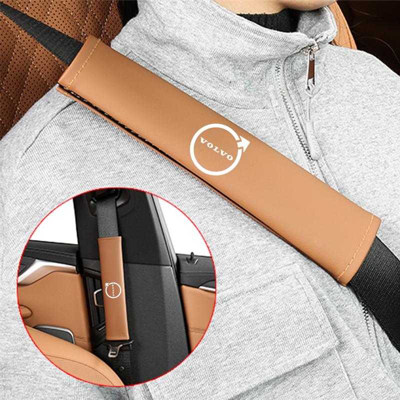 Car Pu Leather Seat Belt Shoulder Protection Set Interior Accessories For Volvo XC90 XC60 V50 S60 V70 V60 V40 S90 olestar AWD XC
