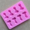 Silicone Mold 8Pcs Penis Shape Ice Cookie Jelly Chocolate Candy Cupcake Fondant Cake Decorating Tool