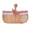 Picnic Basket with Removable Liner Hand Woven Empty Picnic Hamper Basket with Handle for Easter Camping Wedding Gathering