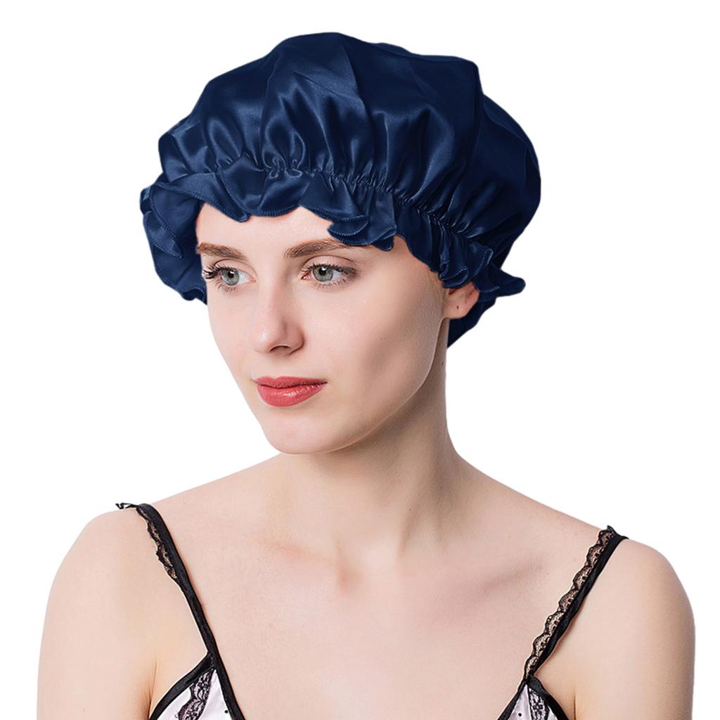 Reusable Bonnet Cap Soft Shower Cap for Bathing Sleeping Hair Care Sleep Cap