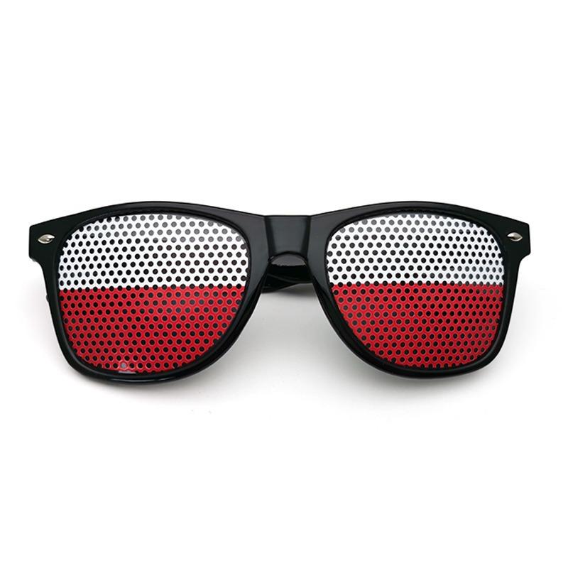 2025 New Fashion Sunglasses National Flag Pinhole Personalized Fashion Rice Nail Sunglasses