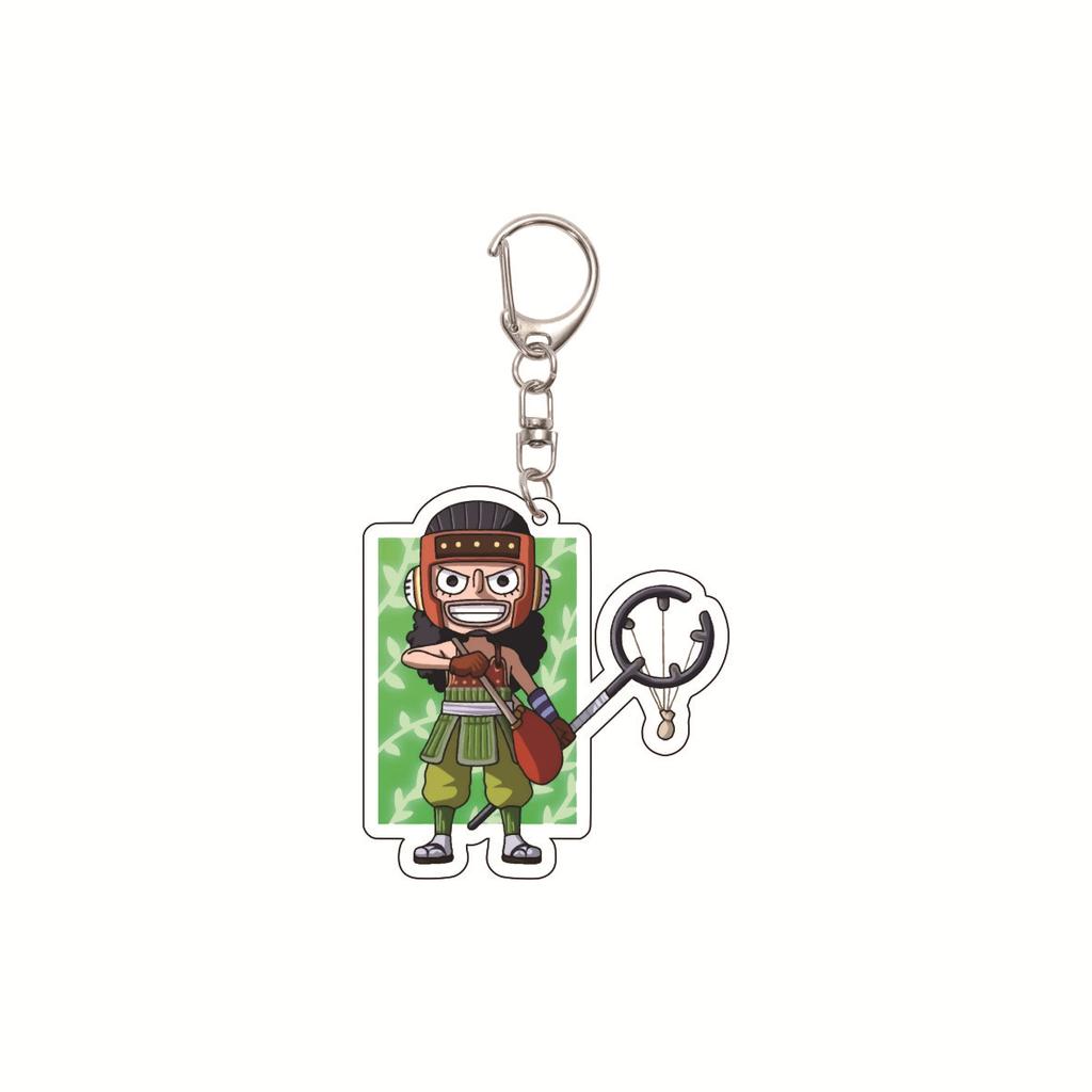 One Piece 5.5CM Acrylic Keychain, Anime Keychain, Luffy, Zoro Cartoon One Piece Bag Keychain