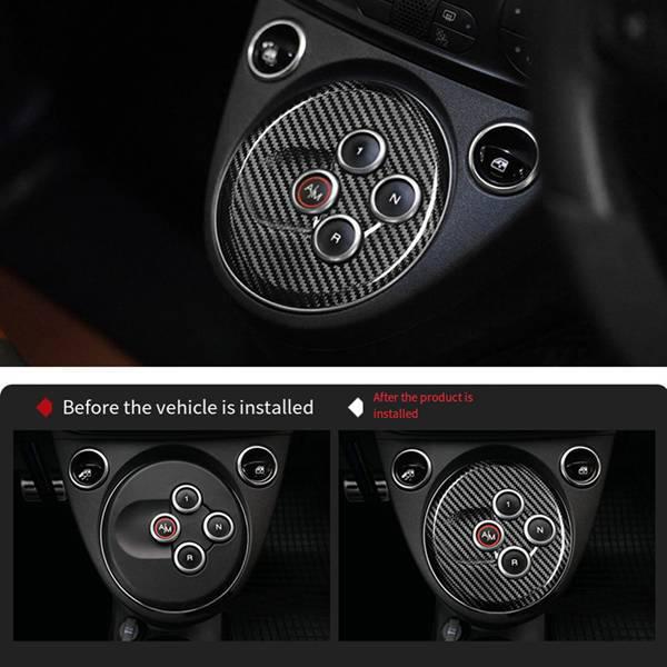 

Real Carbon Fiber Gear Shift Panel Sticker for Fiat Abarth 500/595/695 None