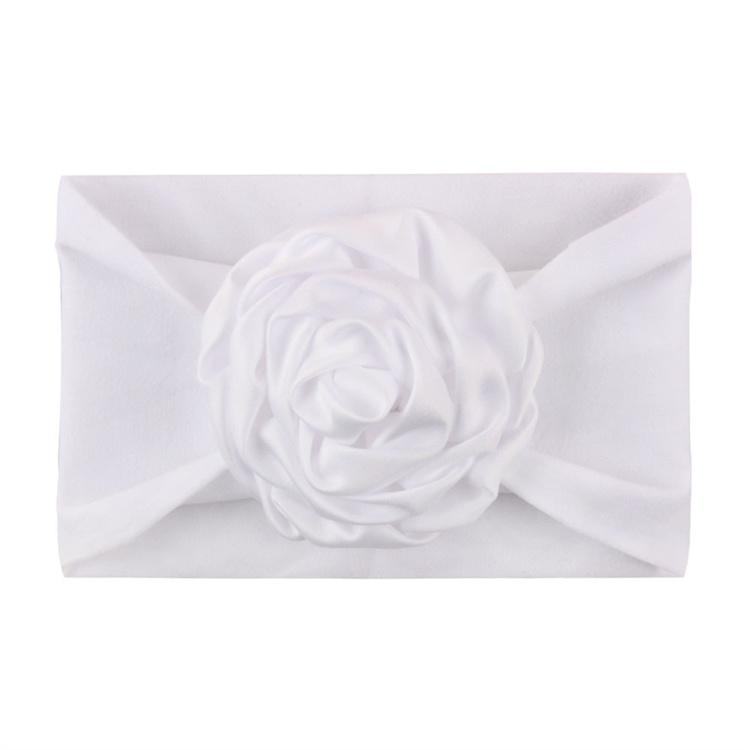 LBV Accessories Headband with Flowers Baby Girls Kid Hair Band Mesh Headband Plus Chiffon Flower Baby Headband Kids Nylon Bows белый