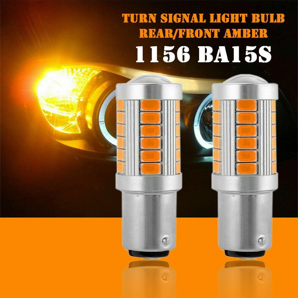Blinker-LED-Glühbirnen Gelb 1156 2 Stück Bernstein