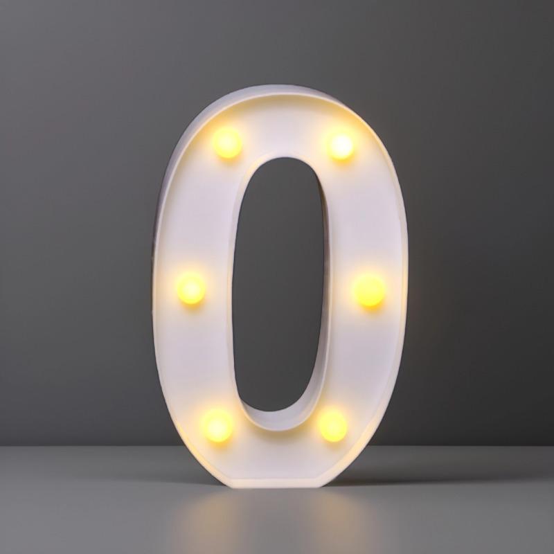 22cm LED Letter & Number Lights for Events - Perfect for Birthdays & Proposals.