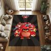Various Styles of Angry Birds 2 Themed Printed Rugs for Soft Bedroom Floors, and Non-slip Welcome Mats for Home Laundry Rooms.