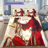 Cherry Blossom Romance Custom Name Pattern Bedding Quilt Set Quilt Cover Pillowcase Home Birthday Gift(1 * duvet cover + 2 * pillowcase, without core)
