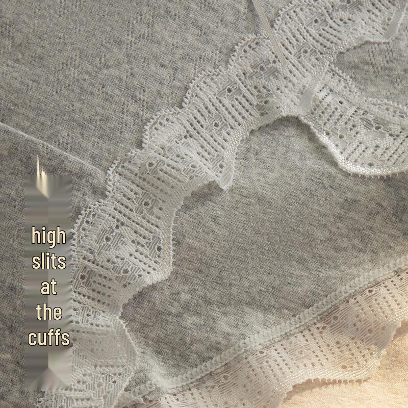 Women's Pure Cotton Anti-Bacterial Lace Briefs 4-Pack