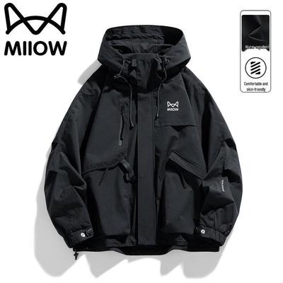 Mao Ren Herren Kapuzenjacke Winddicht Wasserdicht Lässig