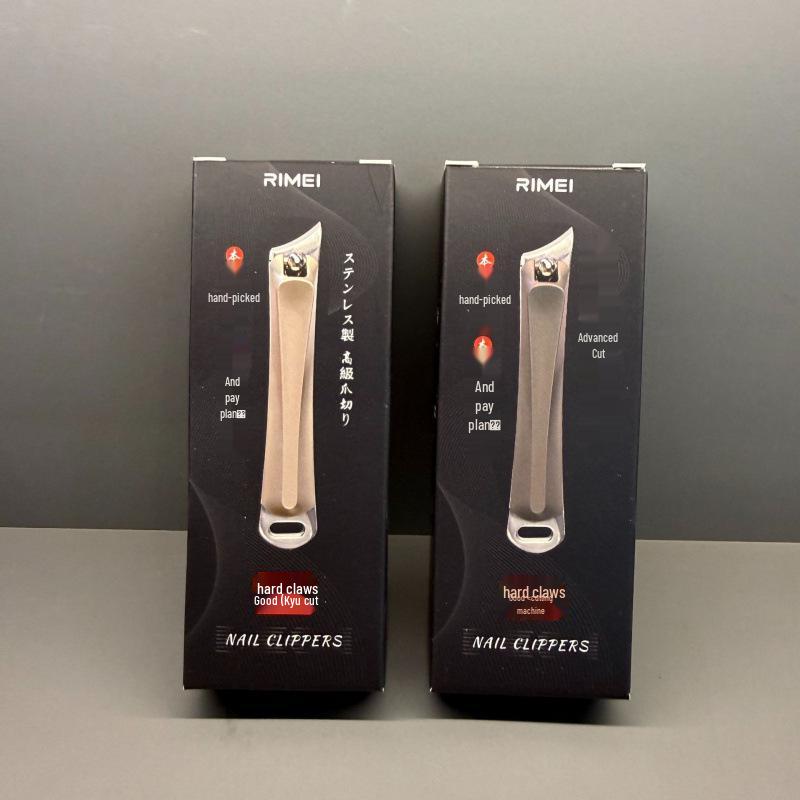 Ergonomic Slanted Edge Metal Nail Clippers with Portable Handle - High Quality, In Stock