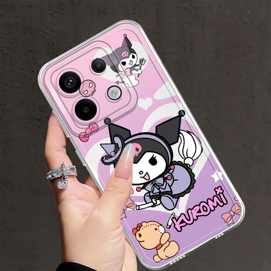 Cartoon Kuromi My Melody Soft Phone Cover Case for Xiaomi Redmi Note 14 Pro Plus 12 13C A4 10S 9 10 11S 12S 11 Note 13 14C