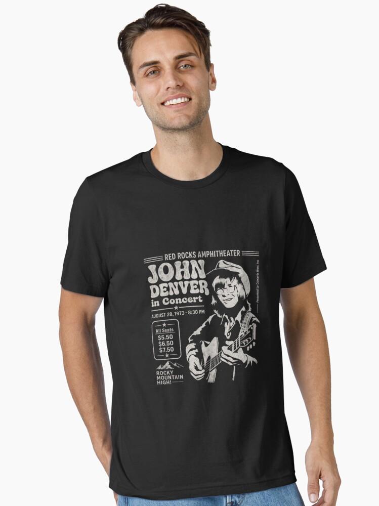 John Denver John Denver Red Rocks Concert 1973 Vintage Essential T-Shirt