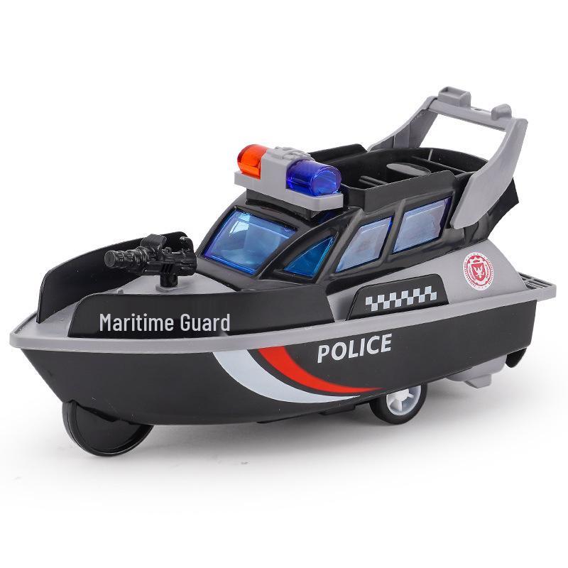 Kids' Inertial Police & Firefighter Toy Cars - Durable Models for Street Stalls & Night Market Gifts